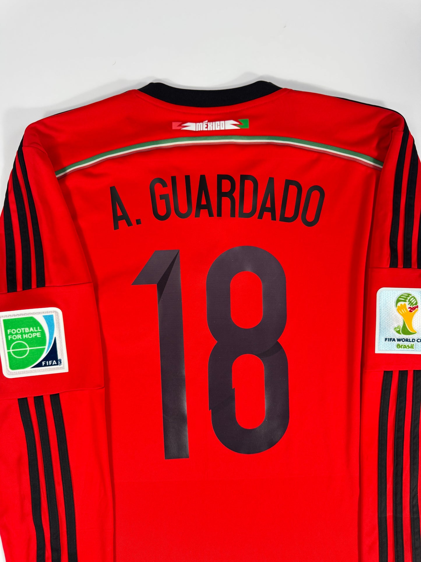 2014 ADIDAS MEXICO AWAY JERSEY ANDRES GUARDADO 18 LONG SLEEVE (L)