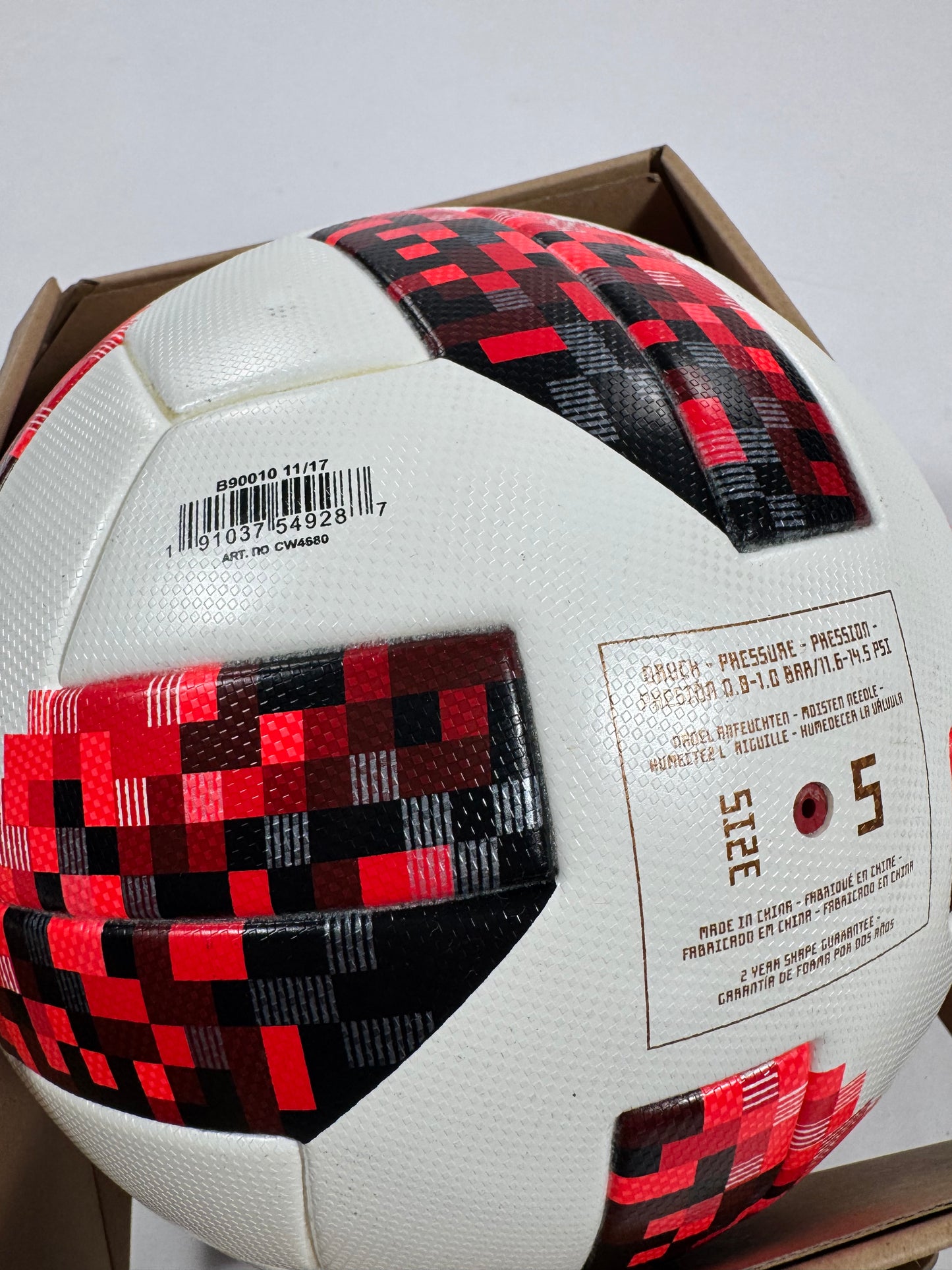 2018 WORLD CUP ADIDAS TELSTAR MECHTA OFFICIAL WORLD CUP FINAL MATCH BALL NEW IN BOX