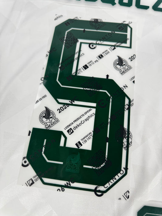 2026 OFFICIAL MEXICO WORLD CUP AWAY NAME SET JOHAN VAZQUEZ 5