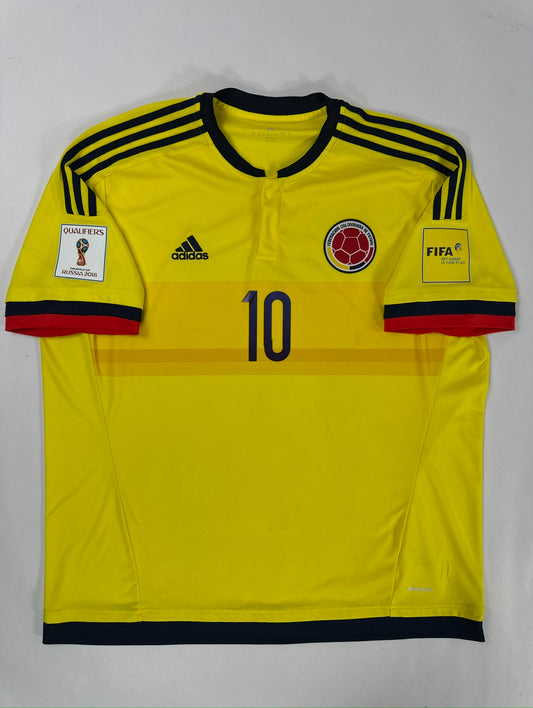 2015 ADIDAS COLOMBIA HOME JERSEY JAMES 10-(2XL)