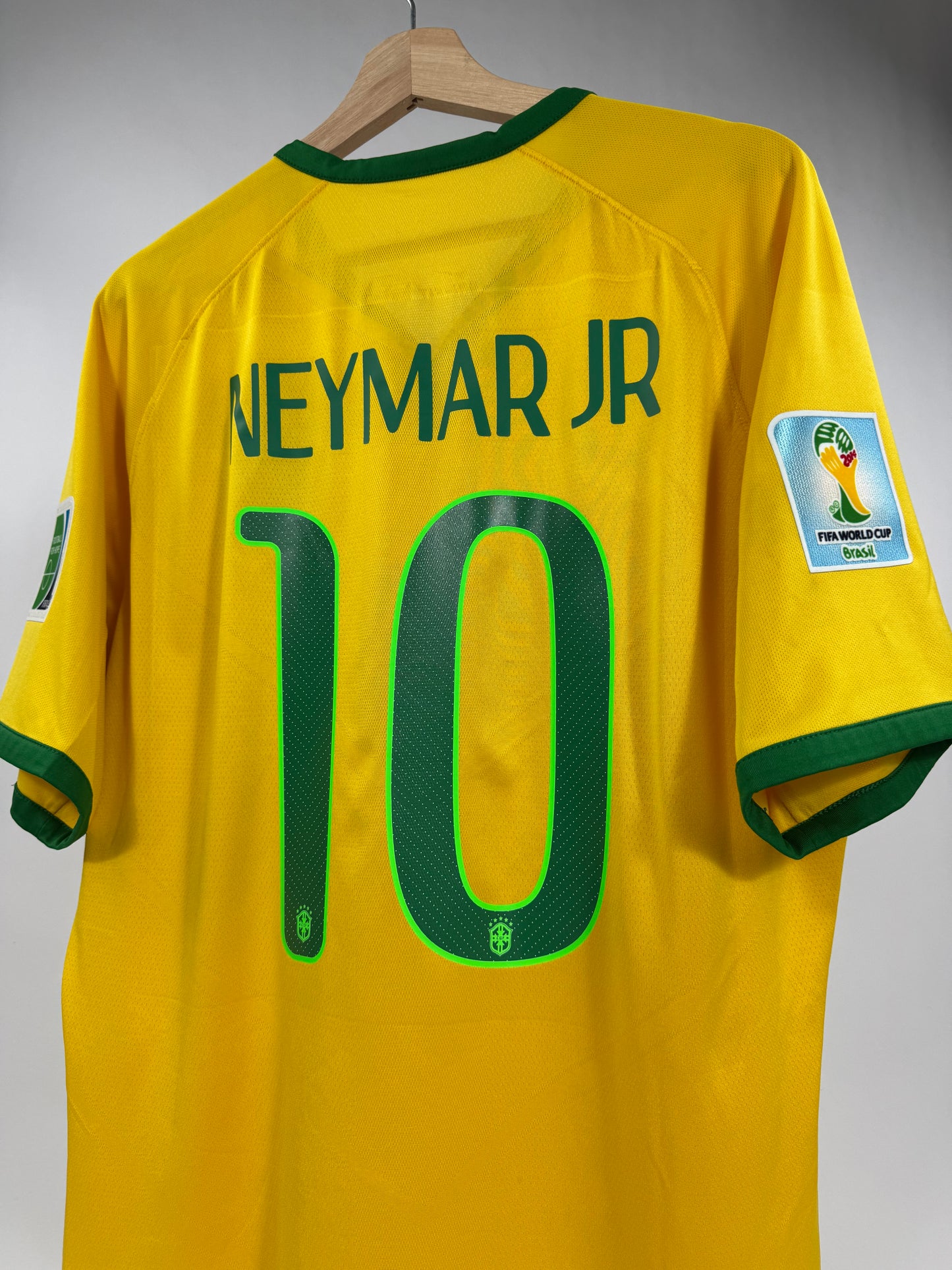 2014 NIKE BRAZIL HOME JERSEY NEYMAR JR 10 PLAYER VERSION (XL)