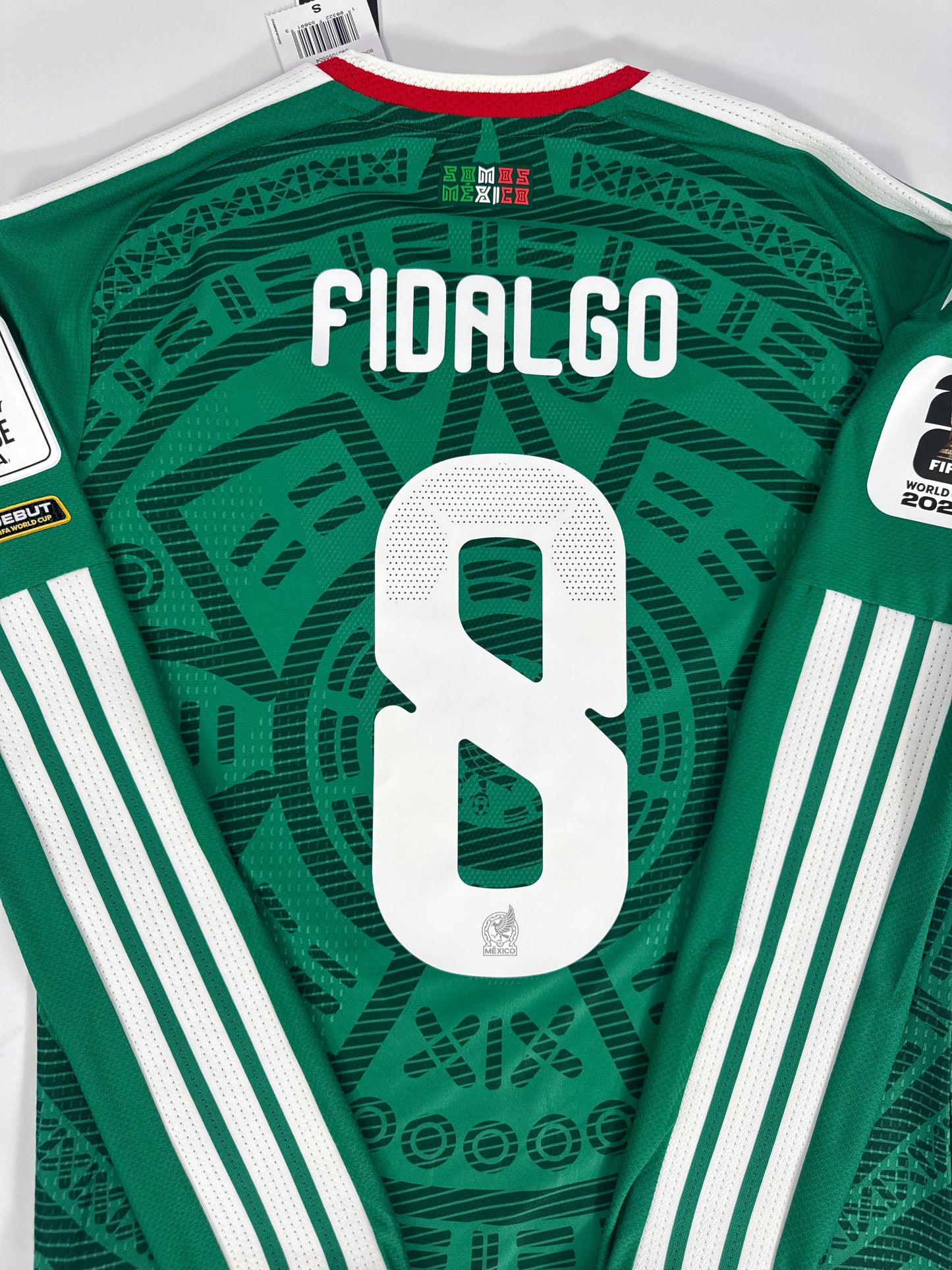 2026 ADIDAS MEXICO HOME JERSEY AUTHENTIC LONG SLEEVE PLAYER VERSION NEW WITH TAGS FIDALGO 8 (S)