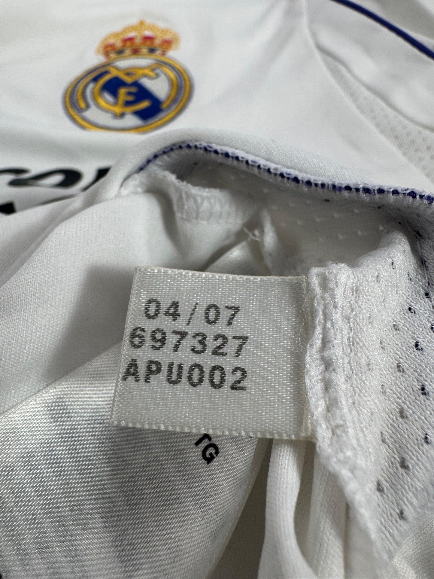 2007 ADIDAS REAL AMDRID HOME JERSEY SERGIO RAMOS 4 (XL)