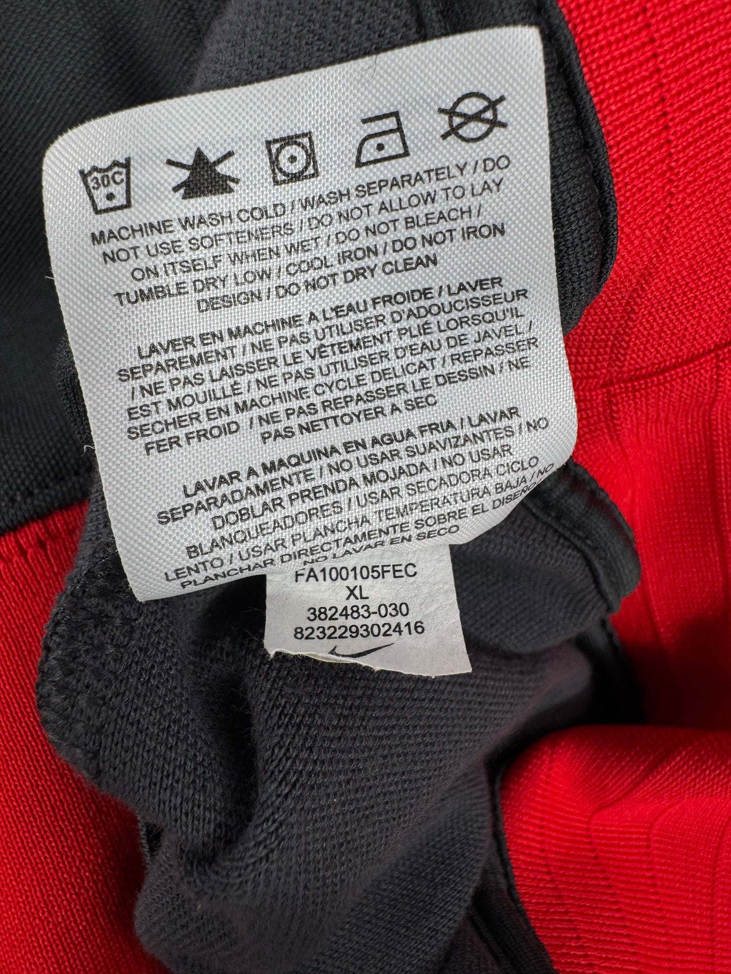 2010 NIKE MANCHESTER UNITED TRACK JACKET-(XL)