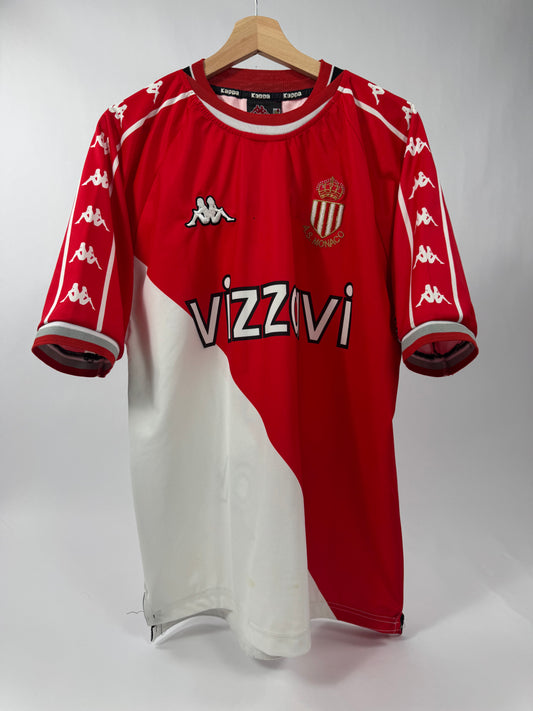 1999/2000 KAPPA AS MONACO HOME JERSEY MARQUEZ 4-(XL)