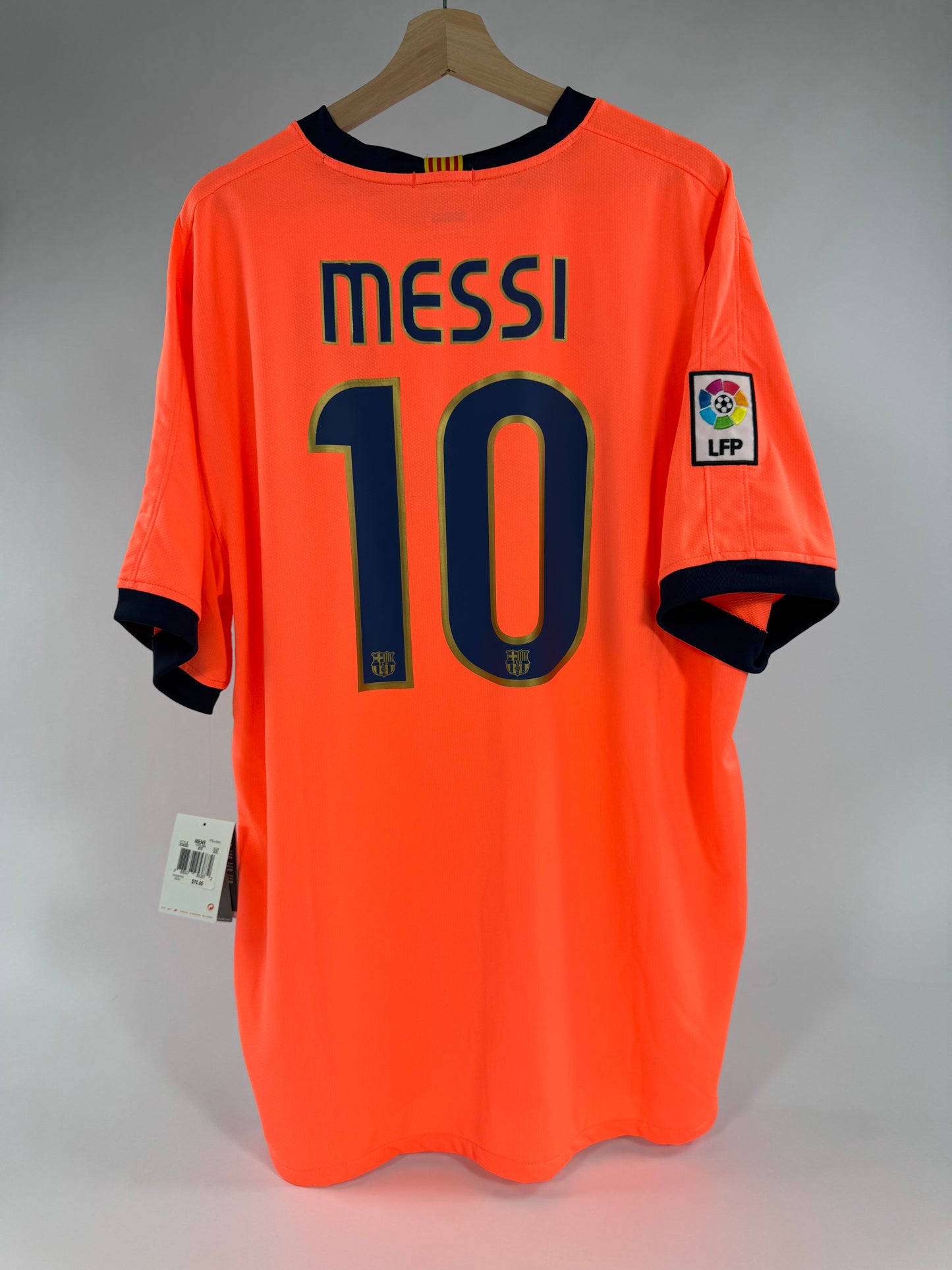 2009/10 NIKE FC BARCELONA AWAY JERSEY MESSI 10 NEW WITH TAGS-(2XL)