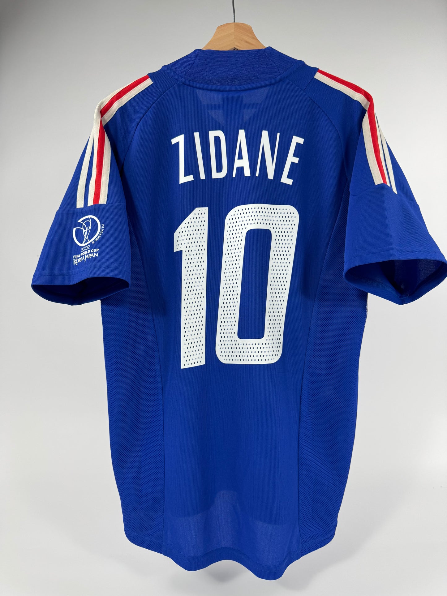 2002 ADIDAS FRANCE HOME JERSEY ZIDANE 10 (M)