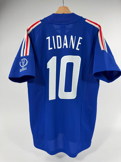 2002 ADIDAS FRANCE HOME JERSEY ZIDANE 10 (M)
