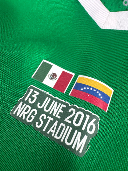 2016 ADIDAS MEXICO HOME JERSEY RAF MARQUEZ 4 PLAYER ISSUE UTILERIA (SIZE 6)