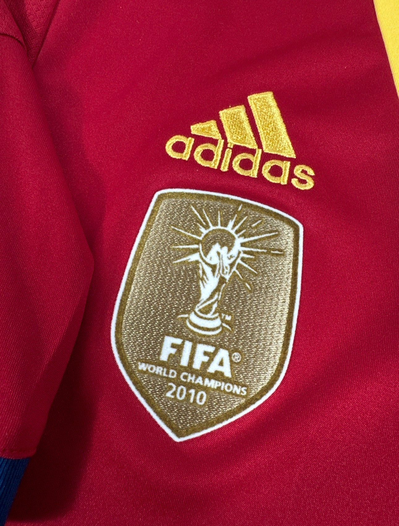 2013 ADIDAS SPAIN HOME JERSEY INIESTA 6-(L)