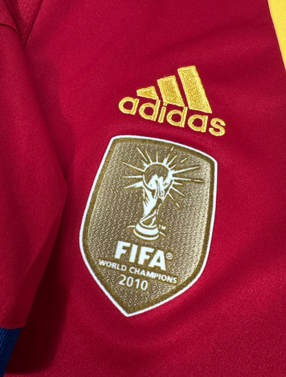 2013 ADIDAS SPAIN HOME JERSEY INIESTA 6-(L)