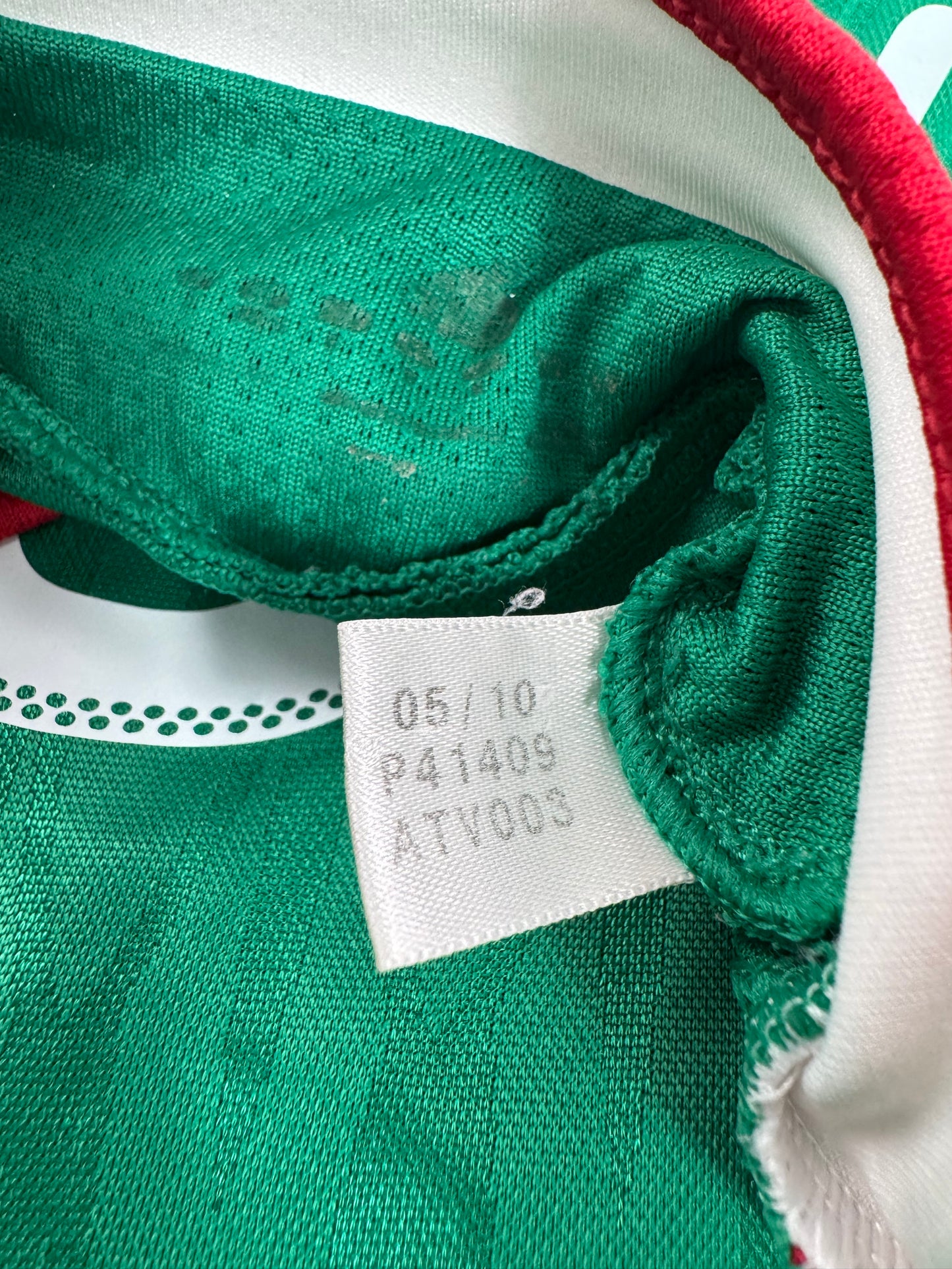 2010 ADIDAS MEXICO HOME JERSEY CUAUHTEMOC BLANCO 10-(M)