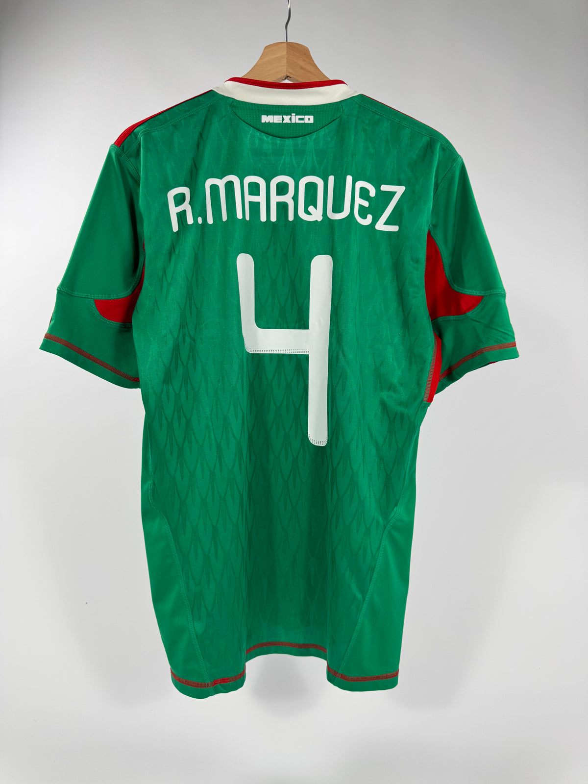 2010 WORLD CUP ADIDAS MEXICO HOME JERSEY RAFA MARQUEZ 4 (S)