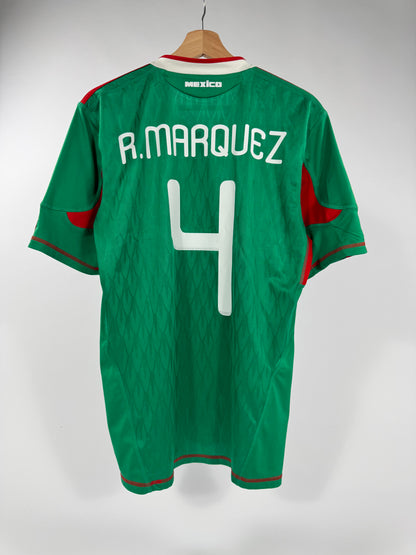 2010 WORLD CUP ADIDAS MEXICO HOME JERSEY RAFA MARQUEZ 4 (S)