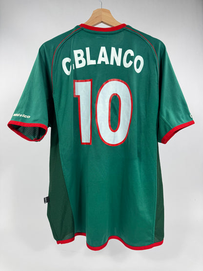 2002 ATLETICA MEXICO HOME JERSEY CUAUHTEMOC BLANCO 10 (XL)