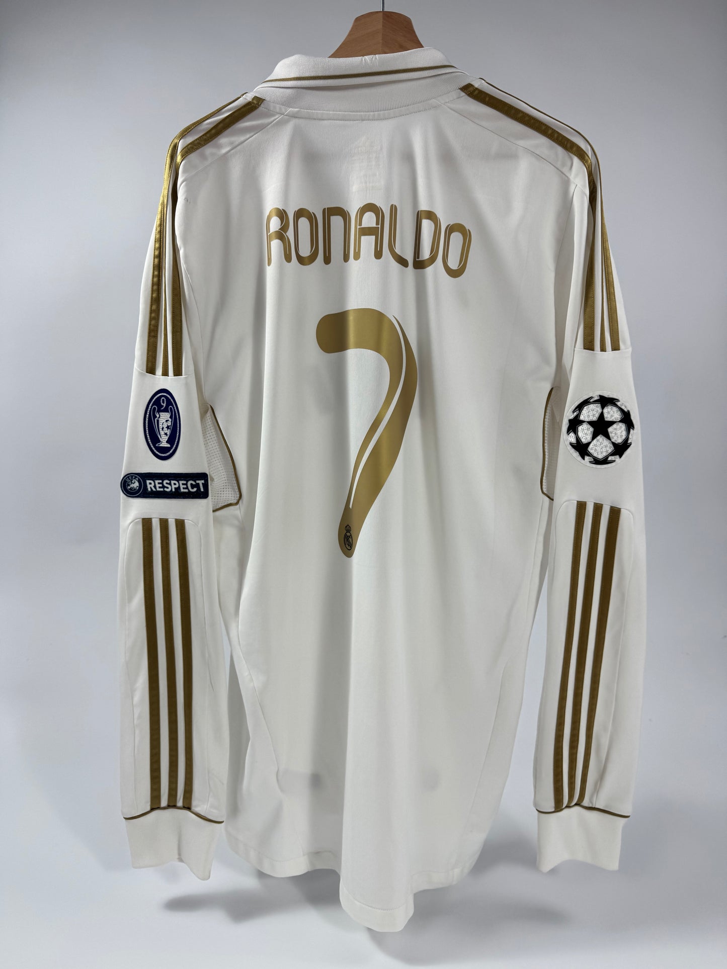 2012 ADIDAS REAL MADRID LONG SLEEVE JERSEY CRISTIANO RONALDO 7 (XL)