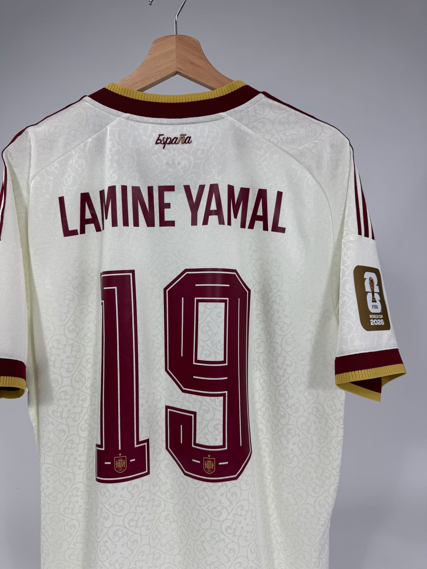 2026 ADIDAS SPAIN AWAY JERSEY LAMINE YAMAL 19 AUTHENTIC PLAYER VERSION (XL)