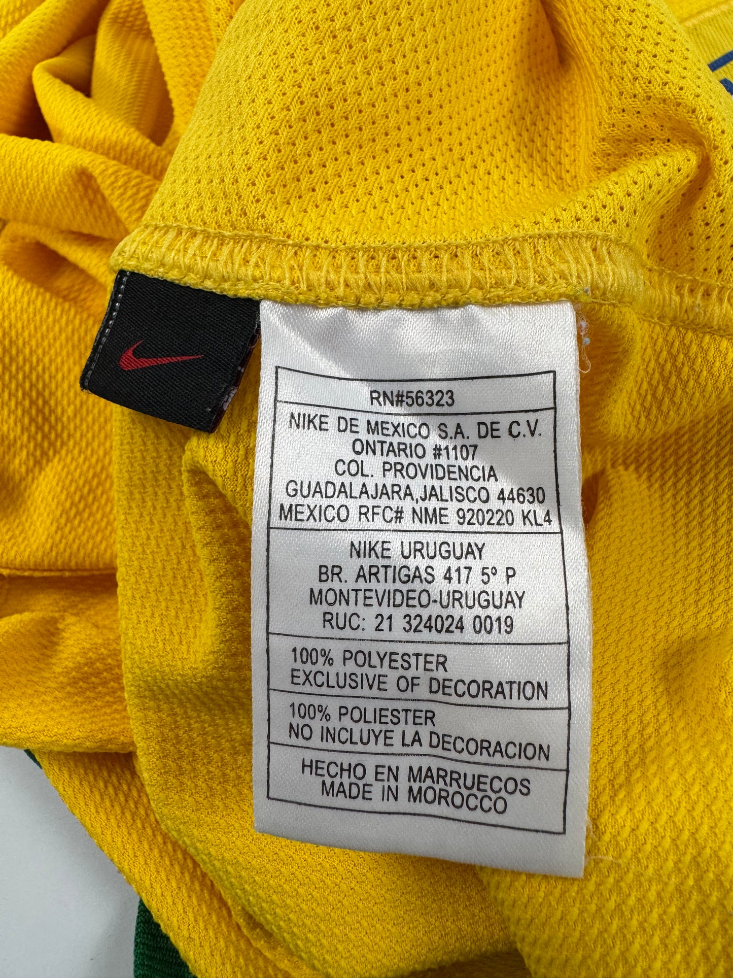 2006 NIKE BRAZIL HOME JERSEY RONALDINHO 10 (M)