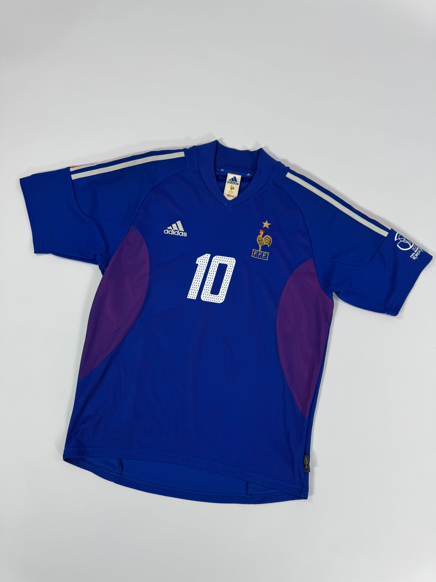 2002 ADIDAS FRANCE HOME JERSEY ZIDANE 10 (M)