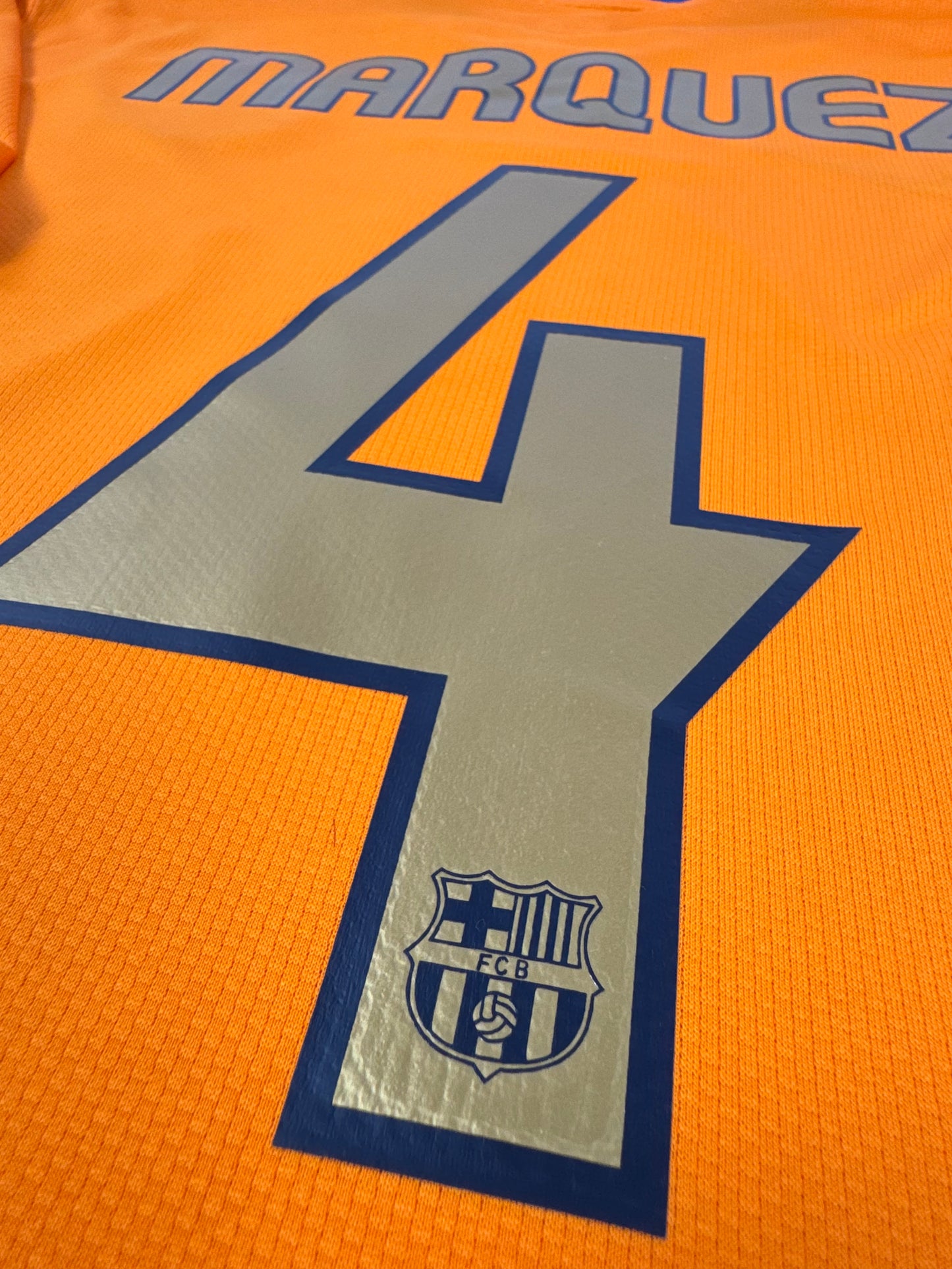2007 NIKE FC BARCELONA AWAY JERSEY NWT MARQUEZ 4-(L)
