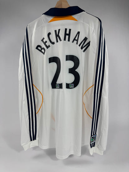 2007/08 ADIDAS LA GALAXY HOME JERSEY DAVID BECKHAM 23 NEW WITH TAGS-(XL)