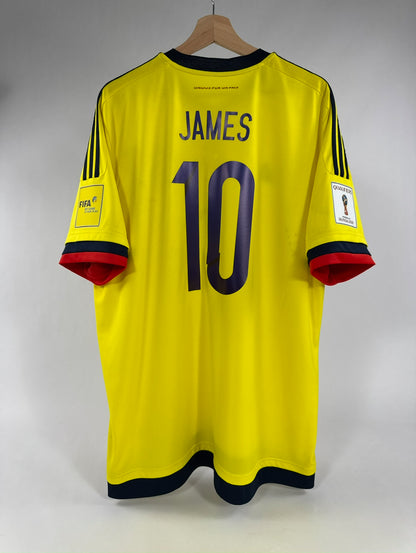 2015 ADIDAS COLOMBIA HOME JERSEY JAMES 10-(2XL)
