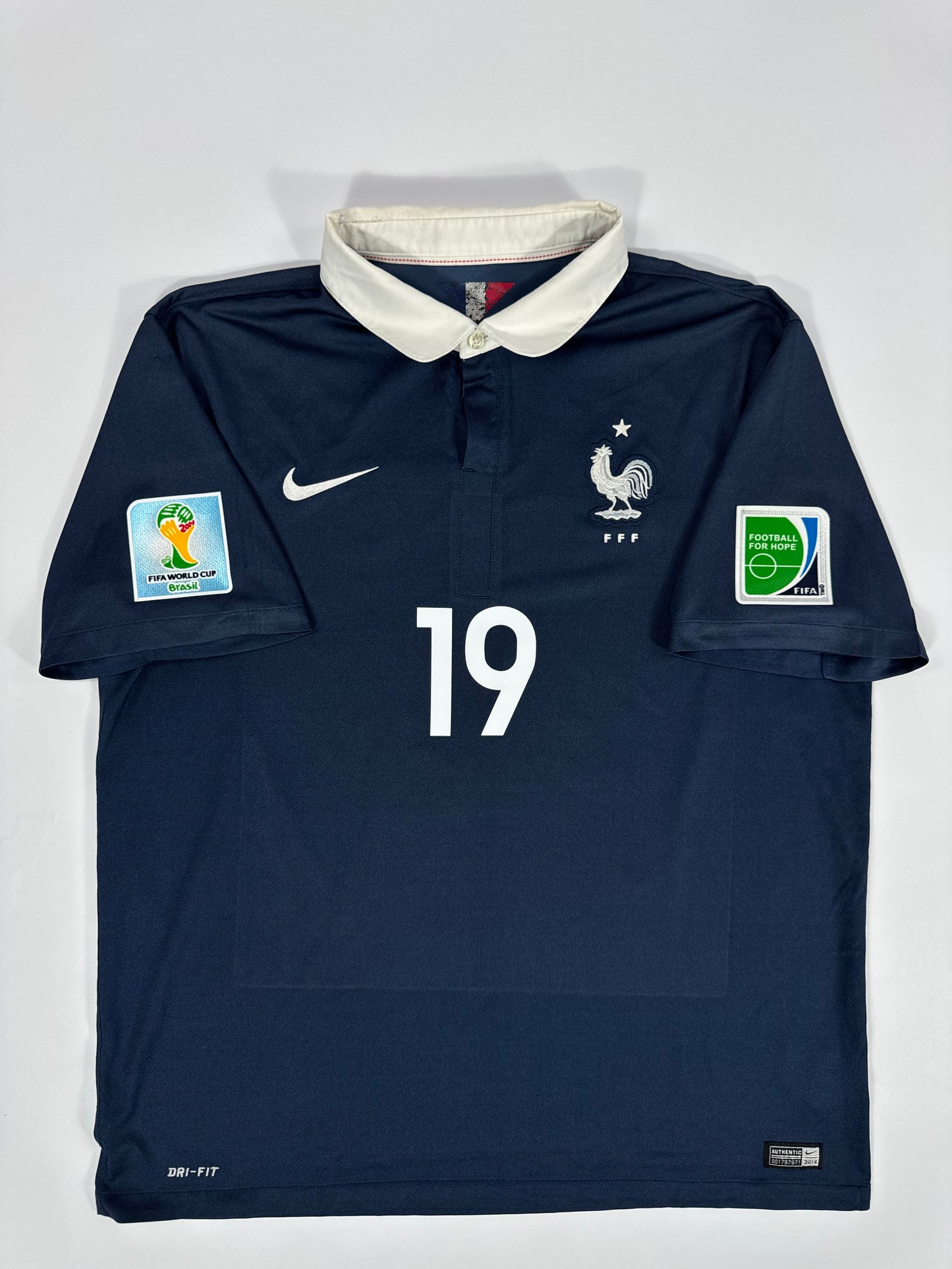 2014 NIKE FRANCE HOME JERSEY POGBA 19 (XL)