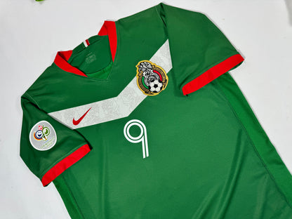 2006 NIKE MEXICO HOME JERSEY BORGETTI 9-(M)