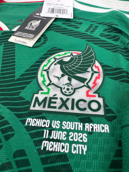 2026 ADIDAS MEXICO HOME JERSEY AUTHENTIC LONG SLEEVE PLAYER VERSION NEW WITH TAGS FIDALGO 8 (S)