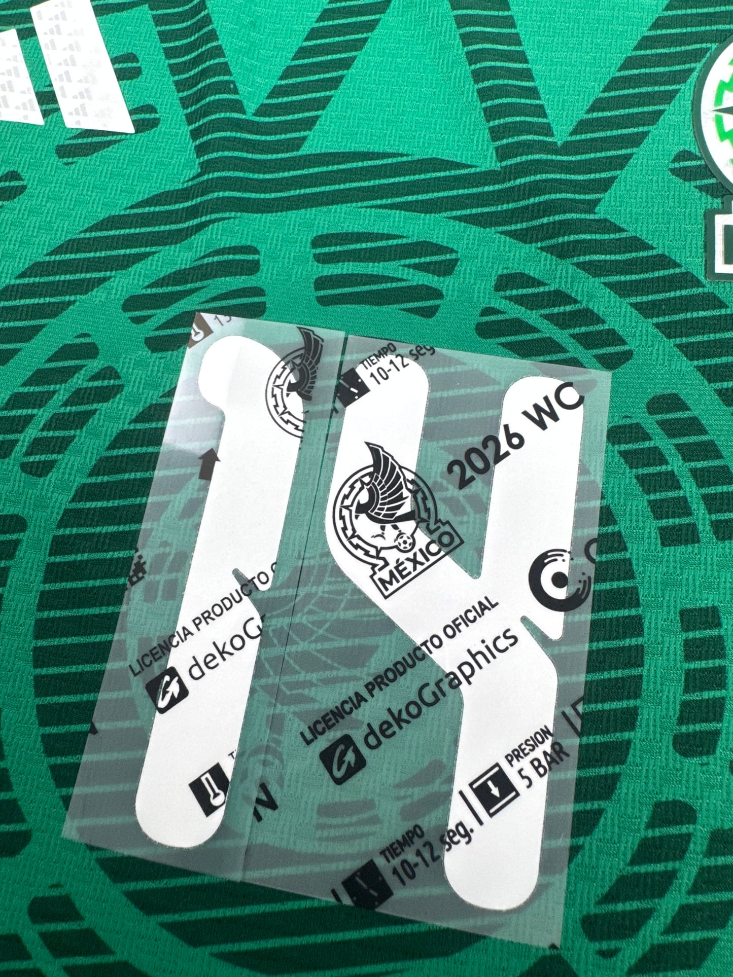 2026 MEXICO OFFICIAL NAME/NUMBER SET ARMANDO GONZALEZ 14