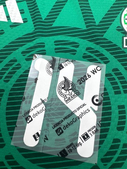 2026 MEXICO OFFICIAL NAME/NUMBER SET ARMANDO GONZALEZ 14