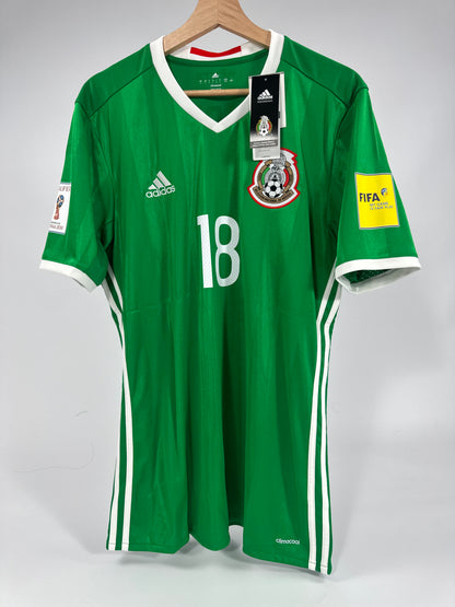 2016/17 ADIDAS MEXICO HOME JERSEY NEW WITH TAGS ANDRES GUARDADO 18 WORLD CUP QUALIFIERS (L)