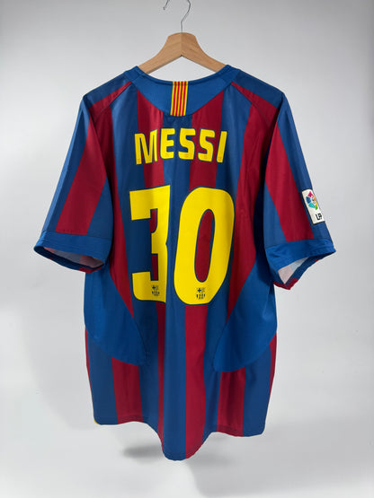 05/06 NIKE T90 FC BARCELONA HOME JERSEY LIONEL MESSI 30 (L)