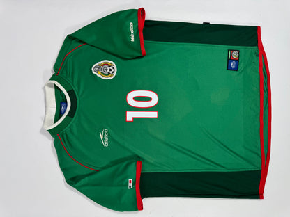 2001 ATLETICA MEXICO HOME JERSEY CUAUHTÉMOC BLANCO 10-(L)