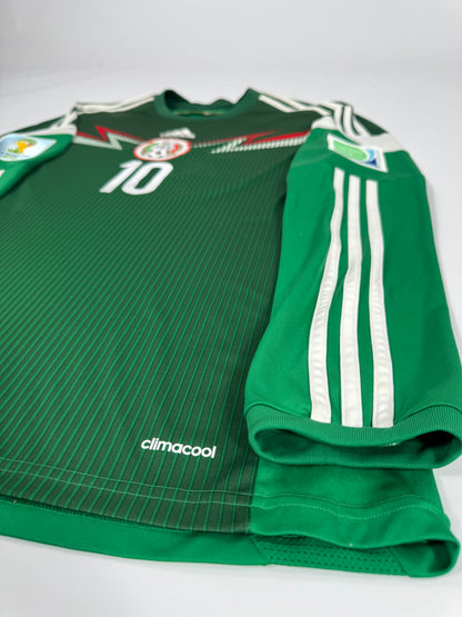 2014 ADIDAS MEXICO HOME JERSEY BGIOVANI DOS SANTOS 10 LONG SLEEVE (L)