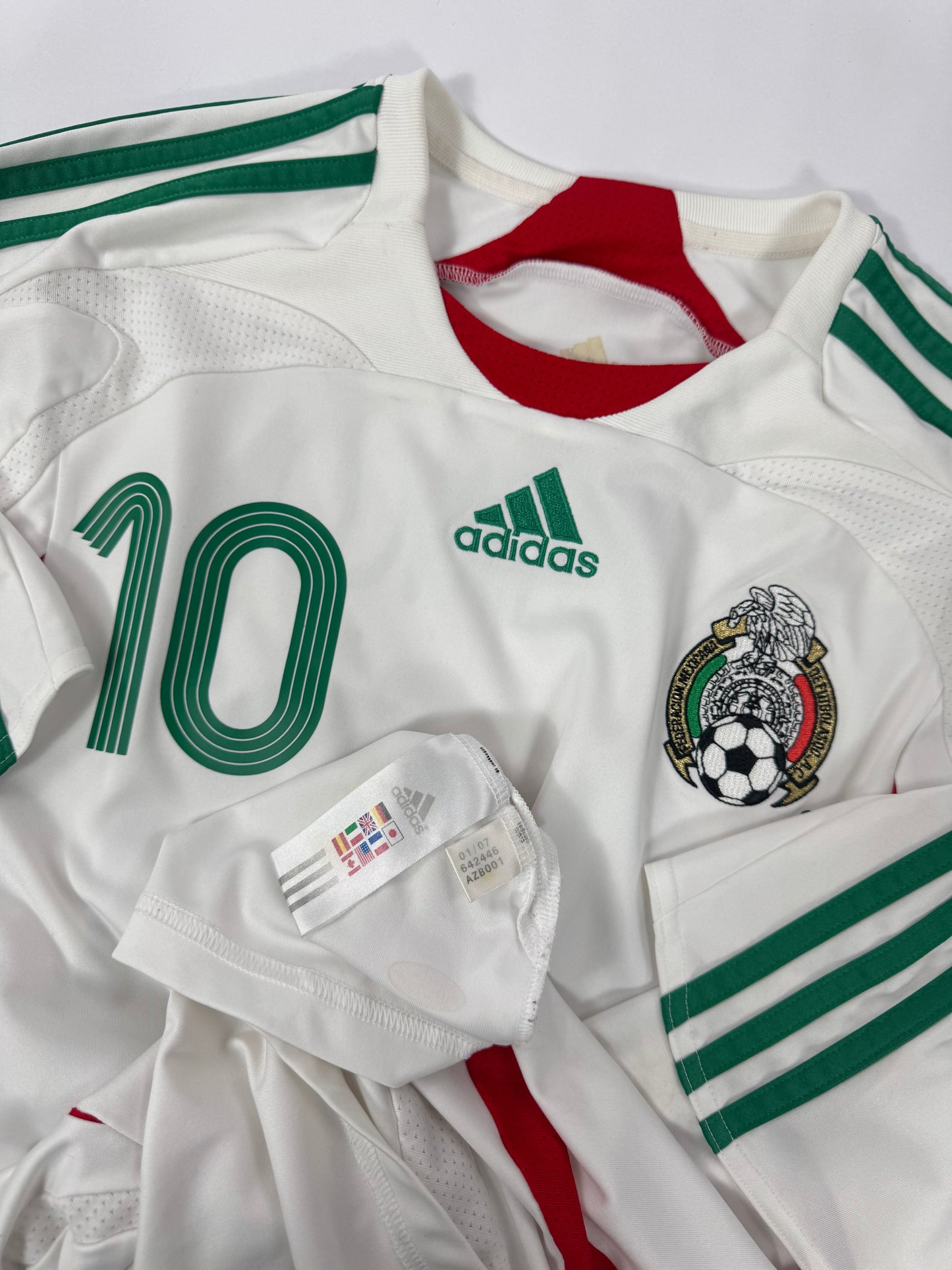 2007 ADIDAS MEXICO AWAY JERSEY CUAUHTEMOC BLANCO 10-(XL_