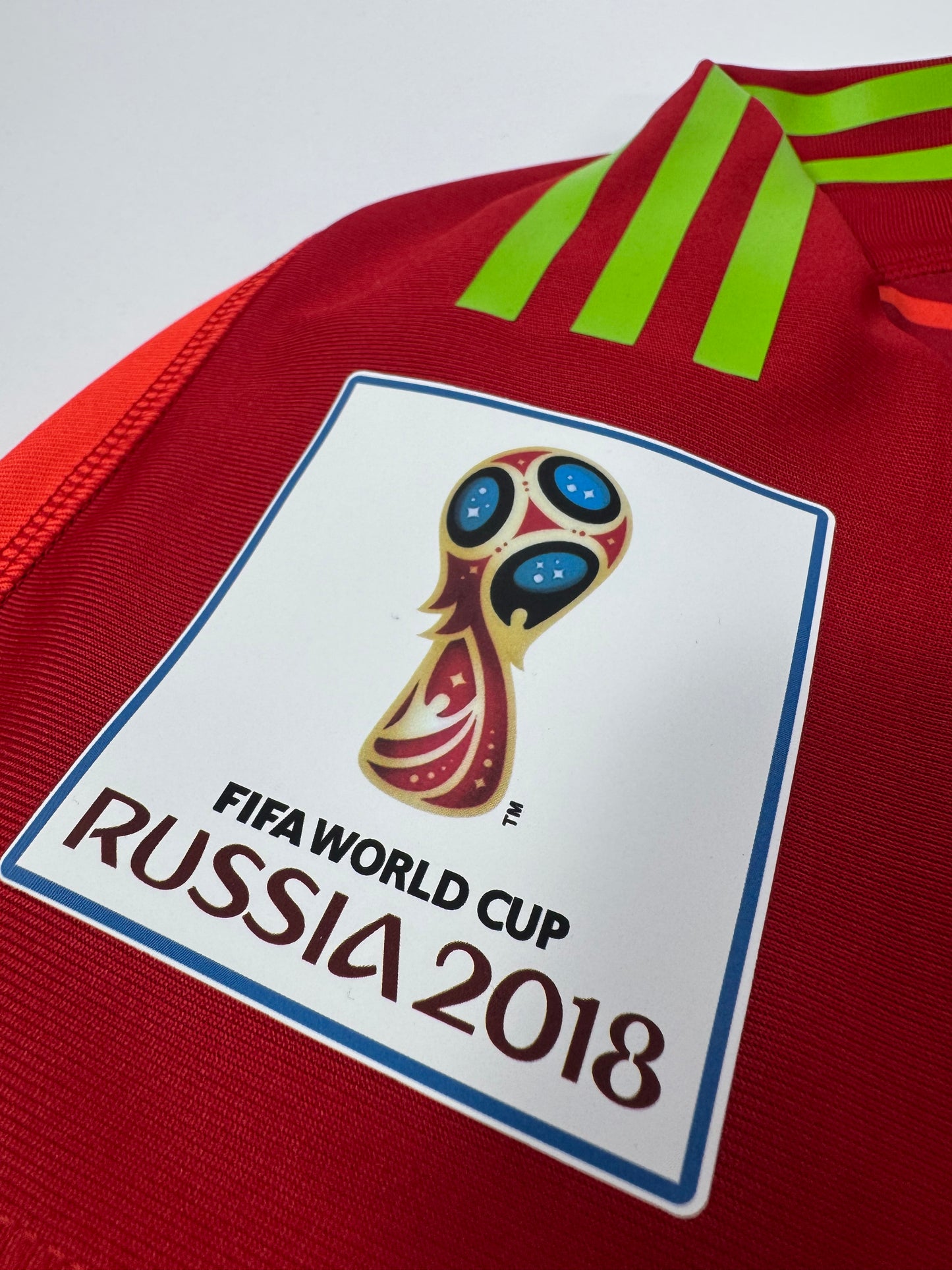 2018 WORLD CUP ADIDAS MEXICO GK JERSEY OCHOA 13 PLAYER ISSUE (UTILERIA) (S)