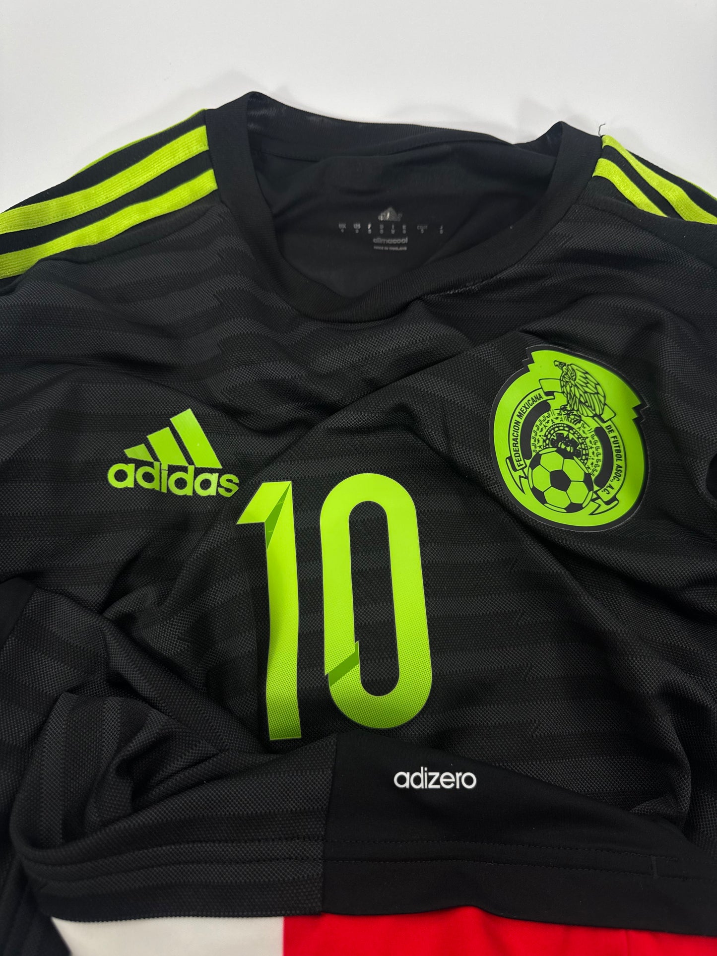 2015 MEXICO HOME JERSEY GIO DOS SANTOS ADIZERO PLAYER ISSUE SIZE 8(L)
