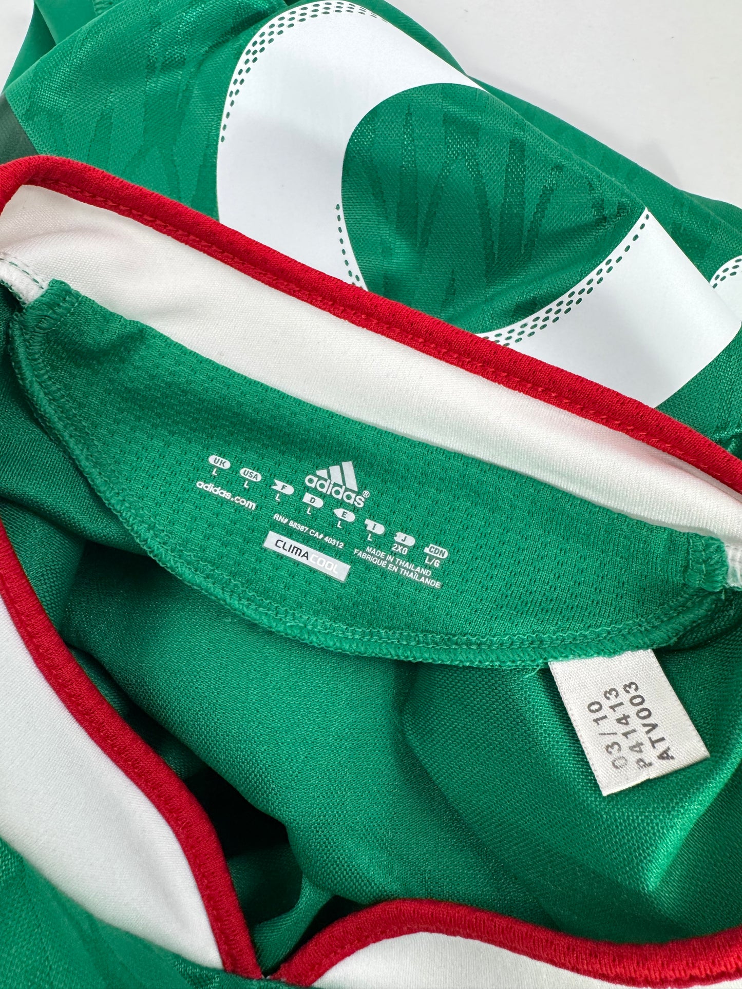 2010 ADIDAS TECHFIT MEXICO HOME JERSEY GUARDADO 18 (L) PLAYER VERSION