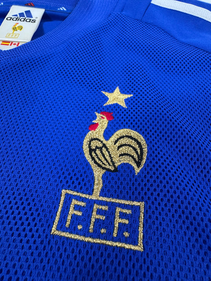 2002 ADIDAS FRANCE HOME JERSEY ZIDANE 10 (M)