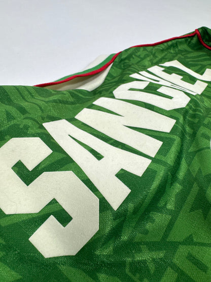 1994 UMBRO MEXICO HOME JERSEY HUGO SANCHEZ 9-(M)