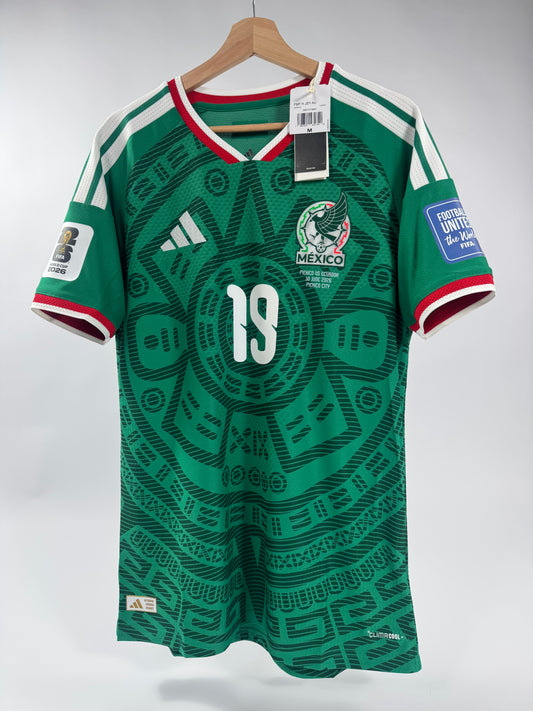 2026 ADIDAS MEXICO WORLD CUP HOME GILBERTO MORA 19 (XL) PLAYER VERSION-MEXICO VS ECUADOR