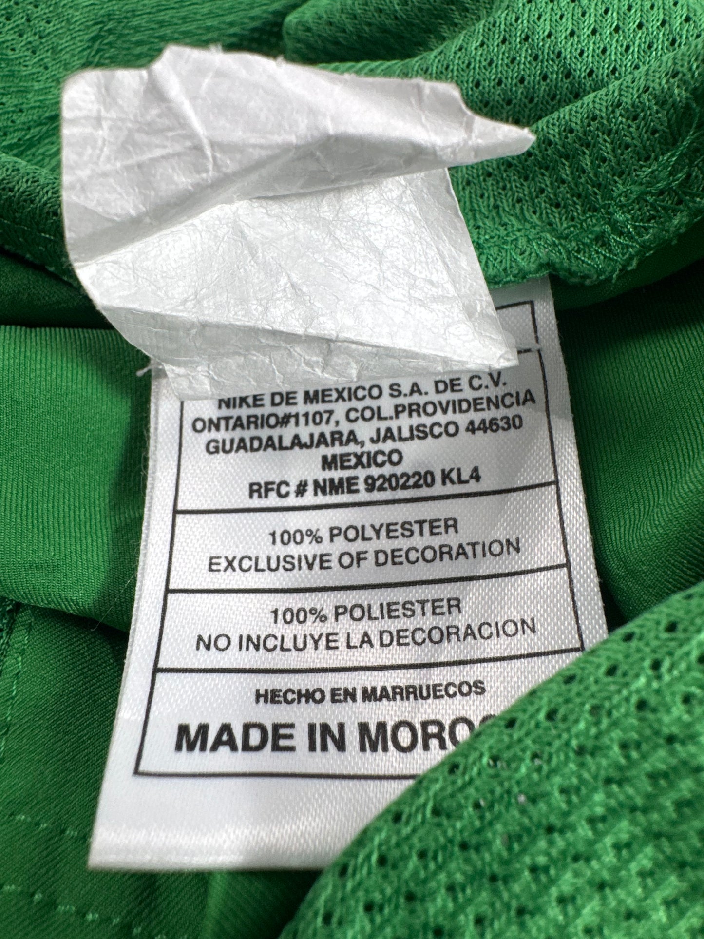 2003 NIKE MEXICO HOME JERSEY JARED BORGETTI 9 (XL)