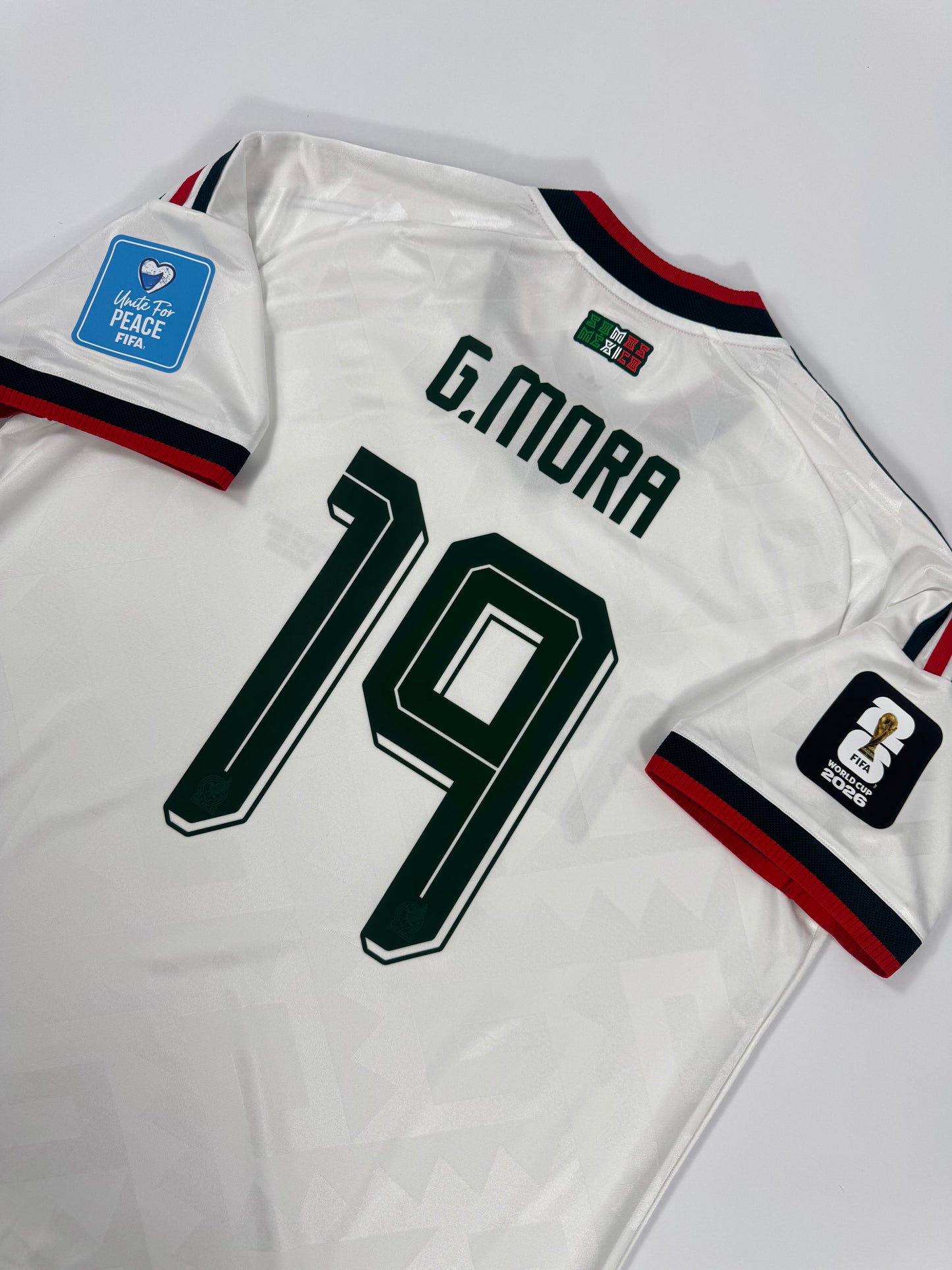 2026 WORLD CUP ADIDAS MEXICO AWAY JERSEY GILBERTO MORA 19 (XL)MEXICO VS CZECHIA