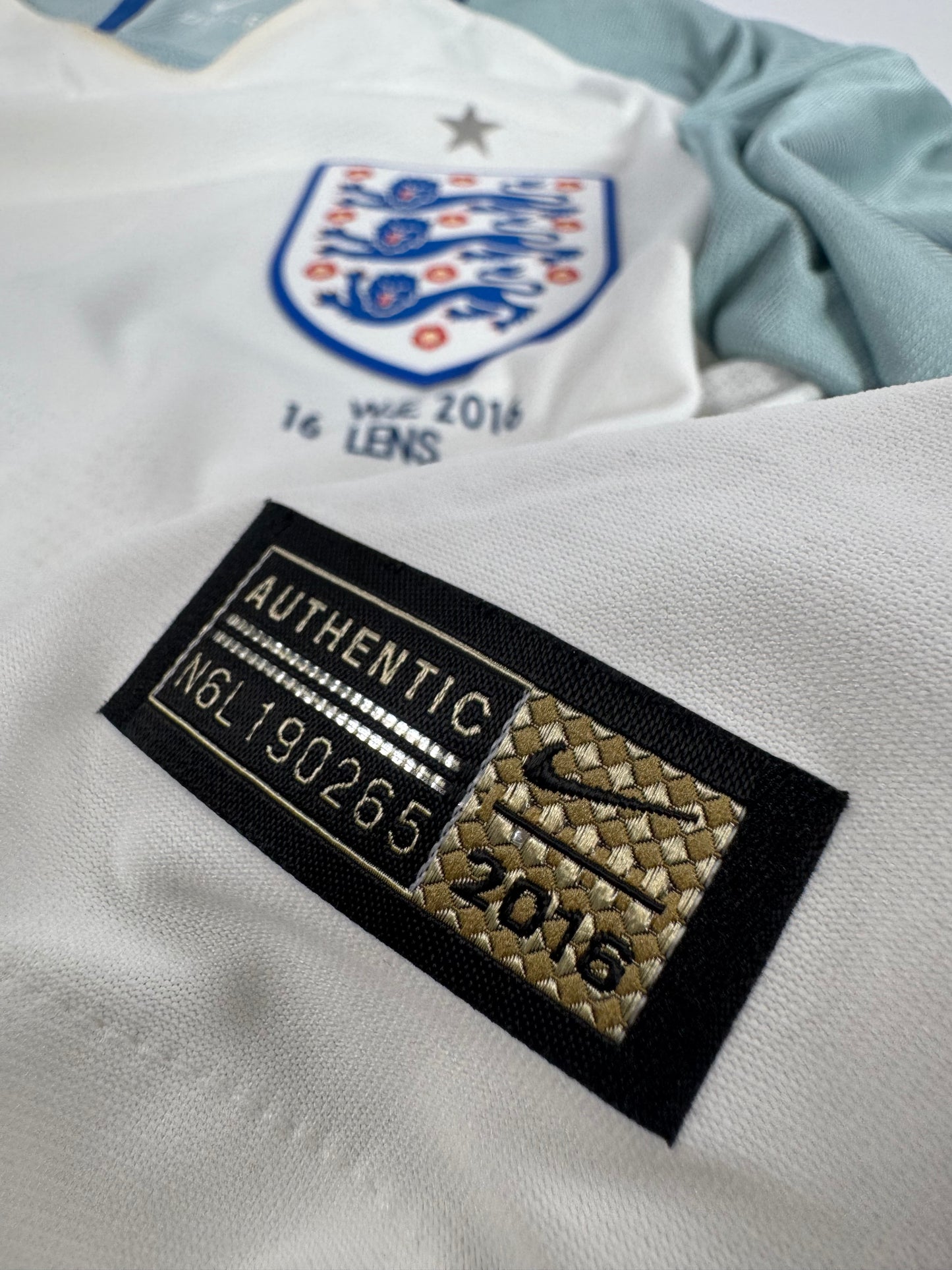 2016 NIKE ENGLAND HOME JERSEY PLAYER VERSION (L)