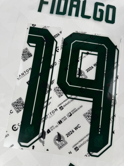 2026 OFFICIAL MEXICO WORLD CUP AWAY NAME SET-FIDALGO 19