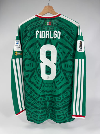 2026 ADIDAS MEXICO HOME JERSEY AUTHENTIC LONG SLEEVE PLAYER VERSION NEW WITH TAGS FIDALGO 8 (S)