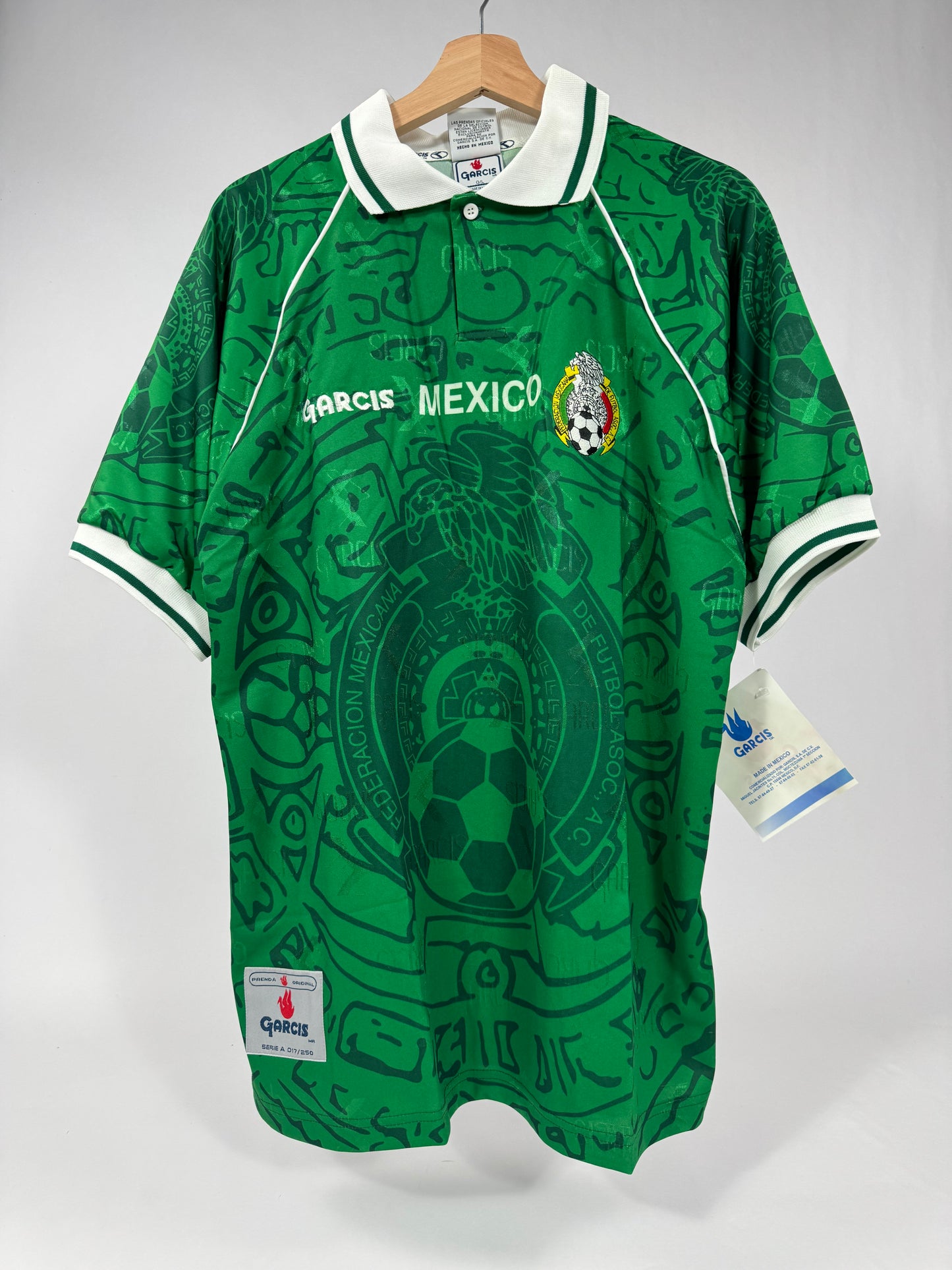 1999 GARCIS MEXICO HOME JERSEY CONFEDERATIONS CUP (L)