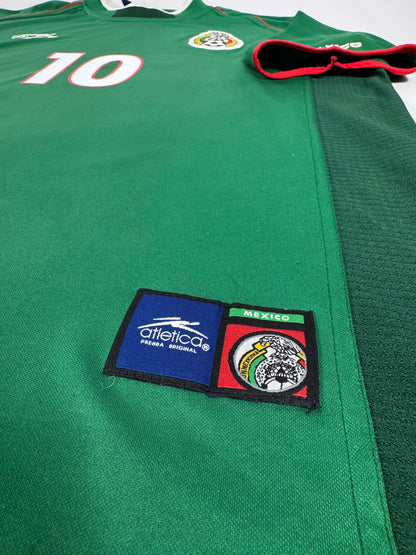 2001 ATLETICA MEXICO HOME JERSEY CUAUHTÉMOC BLANCO 10-(L)