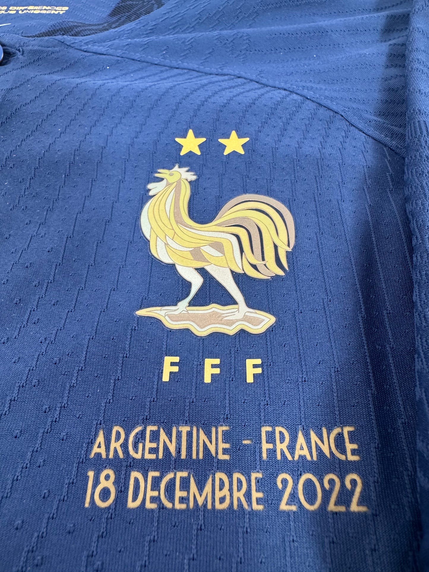 2022 NIKE FRANCE HOME JERSEY AUTHENTIC PLAYER VERSOON NEW WITH TAGS MBAPPE 10 (L)